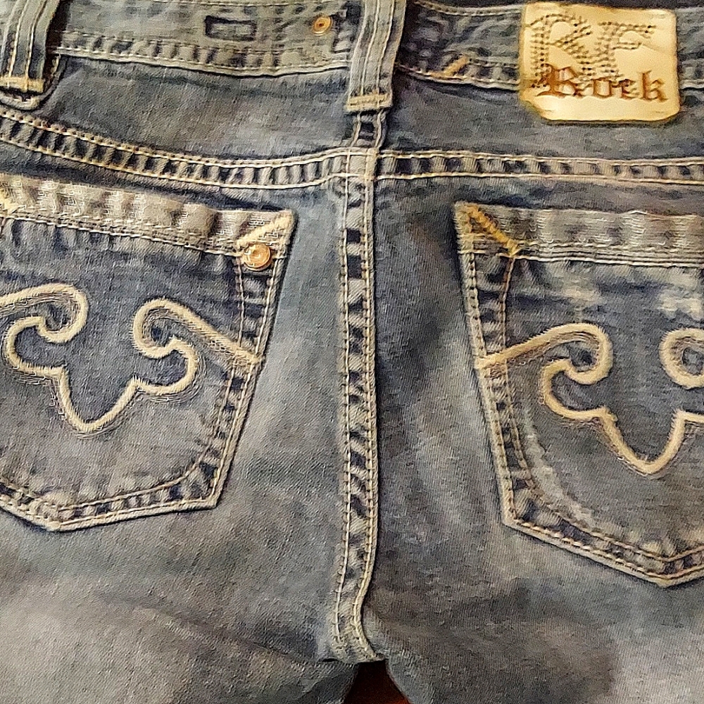 VINTAGE PRE Y2K RF Rock for express jeans!! Size 6